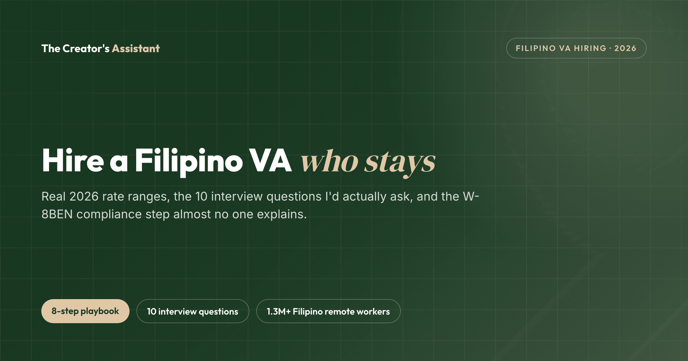 Hero image for how to hire filipino virtual assistant