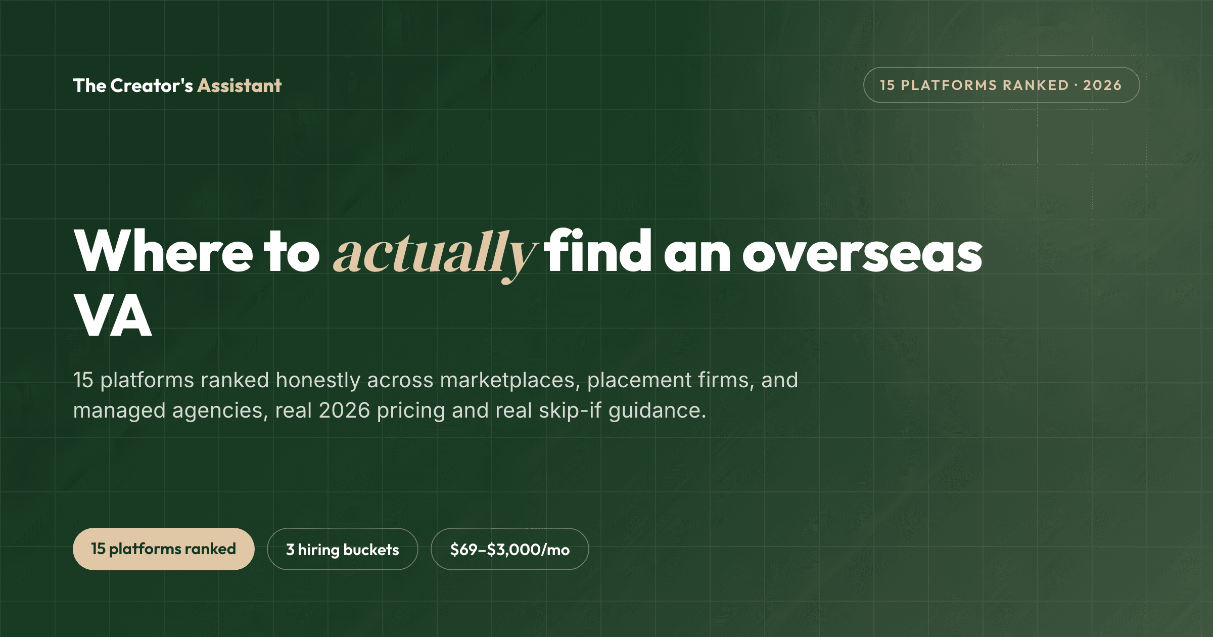 Hero image for where to find overseas virtual assistants